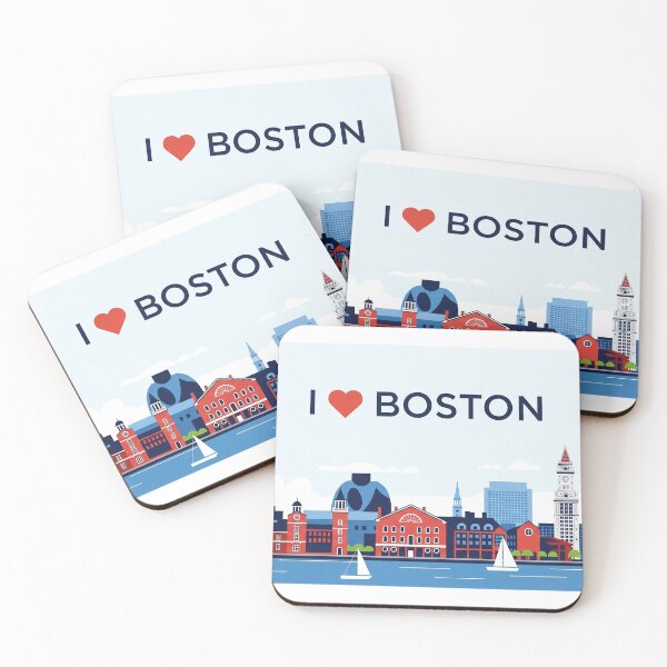 Item preview, I Love Boston Design designed and sold by VerizalShop.