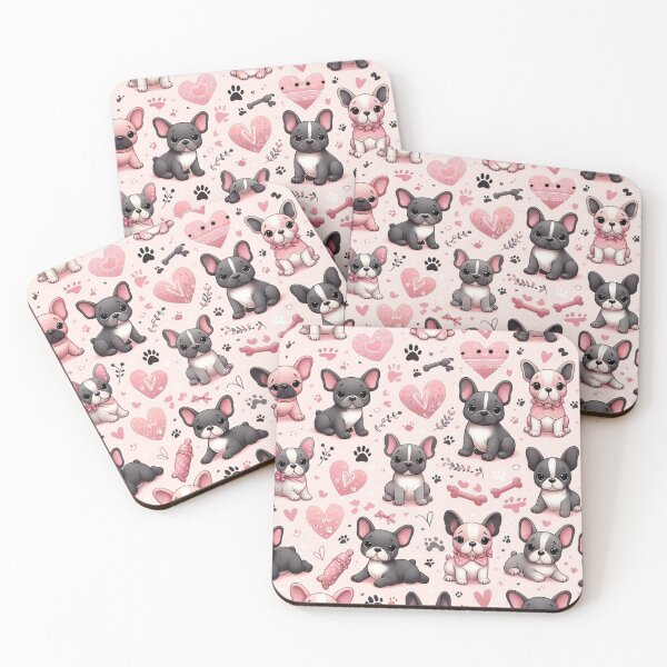 Item preview, Cute French Bulldogs Pattern designed and sold by Wags & Tails.