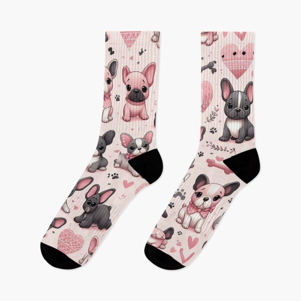 Item preview, Cute French Bulldogs Pattern designed and sold by Wags & Tails.