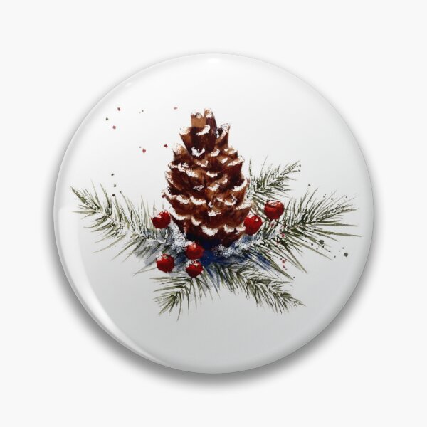 Item preview, The Evergreen Bounty: Winter Botanical Study designed and sold by WatercolourLily.