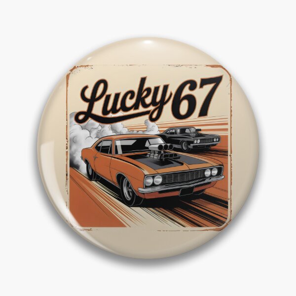 Item preview, Lucky 67 Muscle Car Race Vintage Burnout Drift Design designed and sold by SplashTastic.