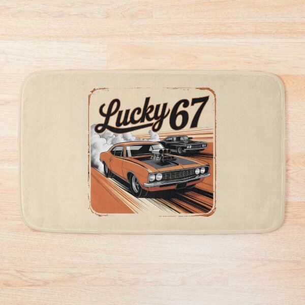 Item preview, Lucky 67 Muscle Car Race Vintage Burnout Drift Design designed and sold by SplashTastic.