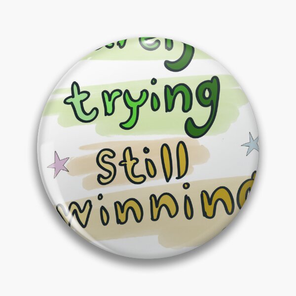 Item preview, Barely trying still winning  designed and sold by Yooashop.