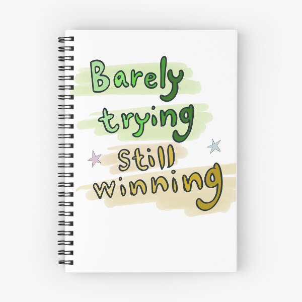 Item preview, Barely trying still winning  designed and sold by Yooashop.