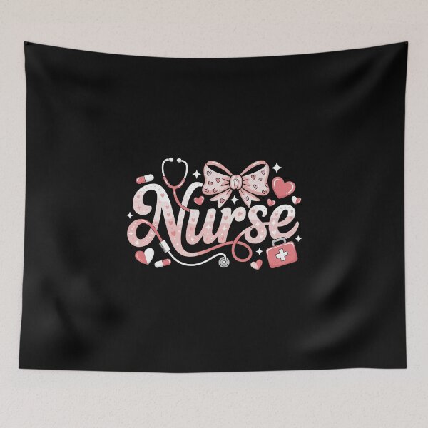 Item preview, Nurse Valentines Day Cute Coquette Stethoscope Nursing Women designed and sold by KonopikaaArt.