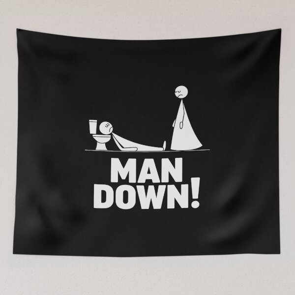Item preview, Man Down Wedding Minimal Funny Bachelor Single Men Gift Tank  designed and sold by FortuneFull.