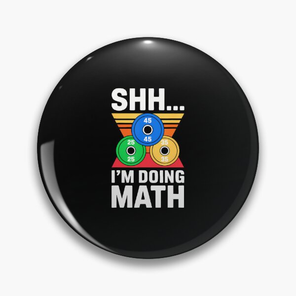 Item preview, Shhh I'M Doing Math Funny Gym Weightlifting designed and sold by TamaraIrma.