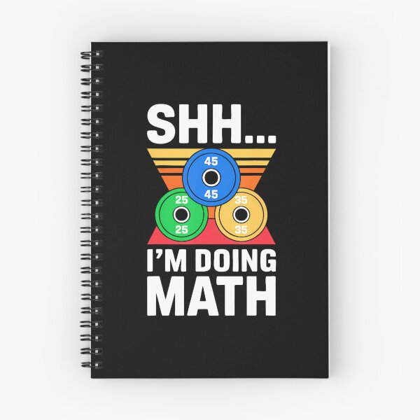 Item preview, Shhh I'M Doing Math Funny Gym Weightlifting designed and sold by TamaraIrma.
