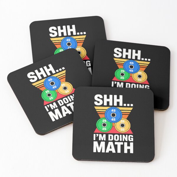 Item preview, Shhh I'M Doing Math Funny Gym Weightlifting designed and sold by TamaraIrma.
