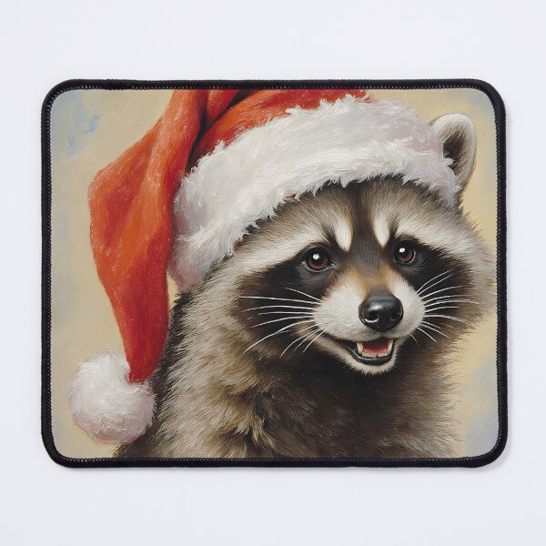 Item preview, Christmas Raccoon designed and sold by MultiTrinkets.