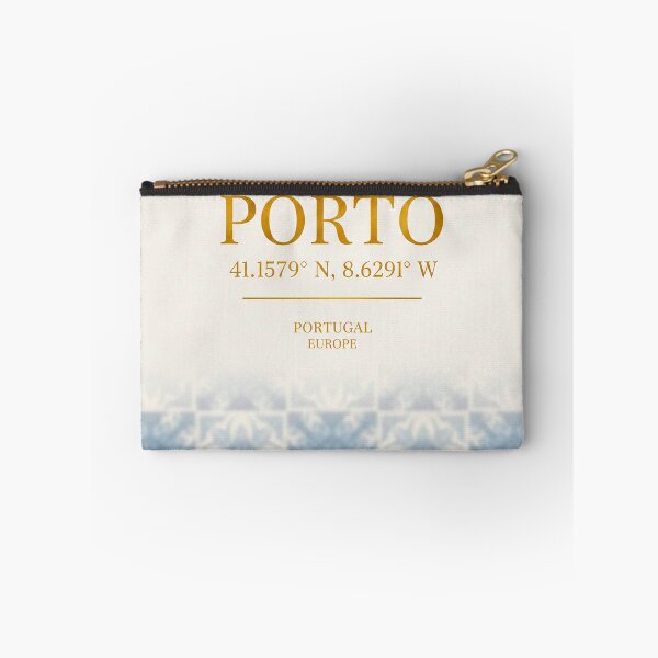Item preview, Porto Portugal Coordinates Blue Azulejo Art designed and sold by vivaportugalstore.