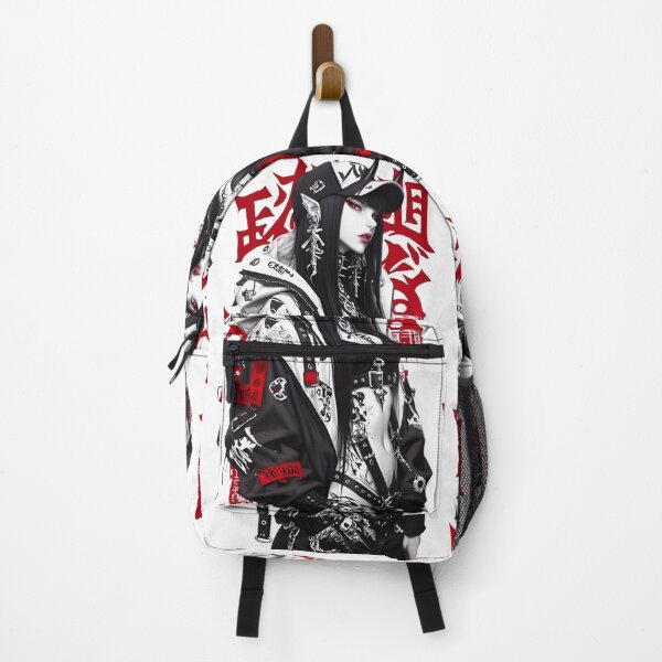 Item preview, Cyberpunk Demon Girl — Dark Streetwear Aesthetic Art designed and sold by Dyan4.