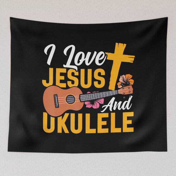 Item preview, Hawaiian Ukulele Uke Jesus Faith Christian I Love Jesus And designed and sold by TerryAnnie.