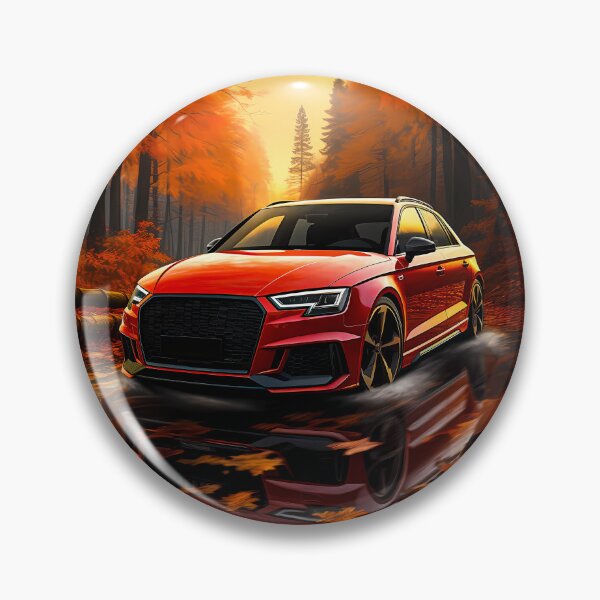 Item preview, Hot hatch machine glowing against deep orange woodland colors designed and sold by RevUpDesign.