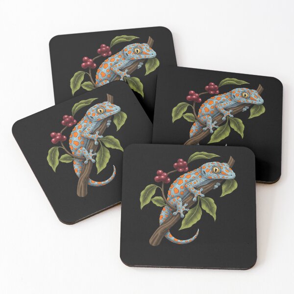 Item preview, Tropical Tokay Gecko Lizard With Berries designed and sold by elderberry.