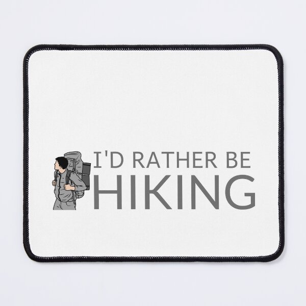 Item preview, Hiking Lover Gift: I Would Rather Be Hiking designed and sold by crazydotdesigns.