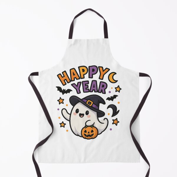 Item preview, Cute Ghost Happy New Year Design designed and sold by HiteshArt111.