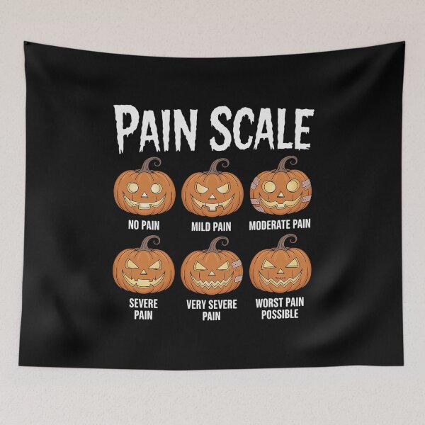 Item preview, Pain Scale Spooky Pumpkin Fall Halloween Trauma Nurse Triage designed and sold by IhanVaanMaArt.