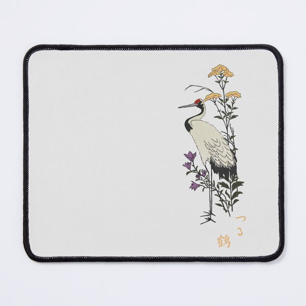 Item preview, Crane with Autumn Flowers – Timeless Japan Art | Hiroshige Inspired Kachōga designed and sold by tokomoroJP.