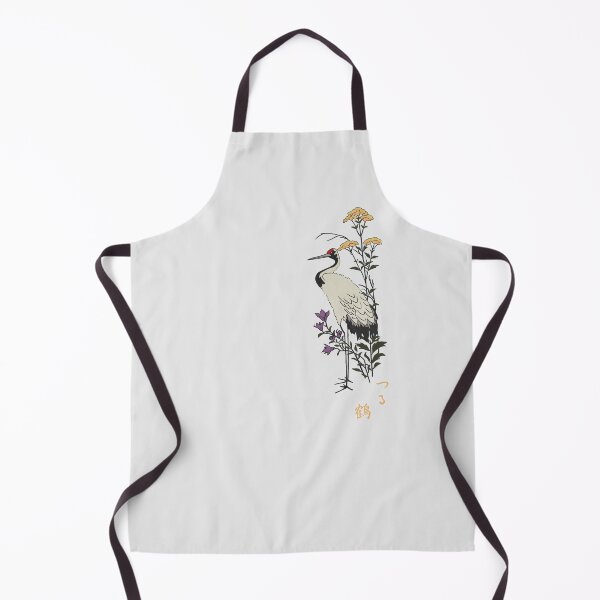 Item preview, Crane with Autumn Flowers – Timeless Japan Art | Hiroshige Inspired Kachōga designed and sold by tokomoroJP.