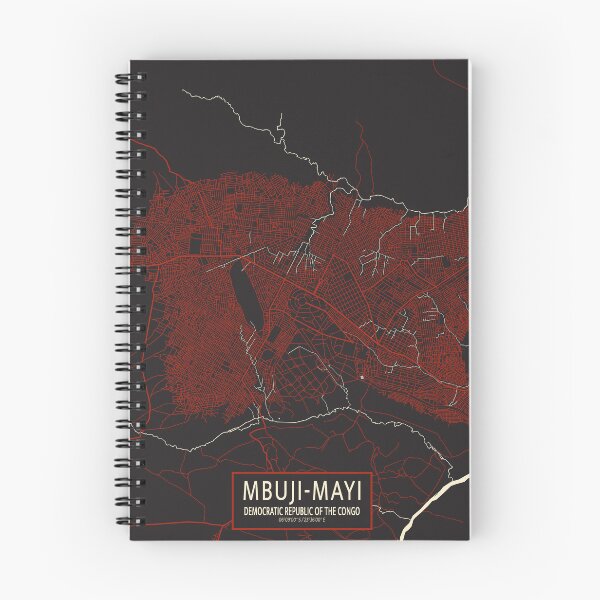 Item preview, Mbuji-Mayi City Map of DR Congo - Vector designed and sold by deMAP.