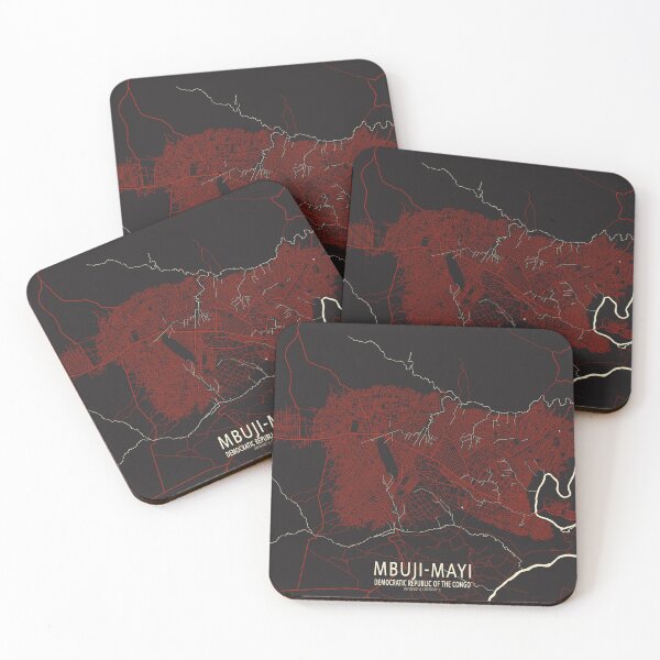 Item preview, Mbuji-Mayi City Map of DR Congo - Vector designed and sold by deMAP.