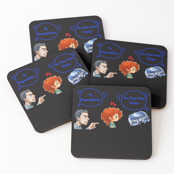 Item preview, New Video Game Release vs. My Responsibilities Meme designed and sold by ArtisticDesignsbyLinda.