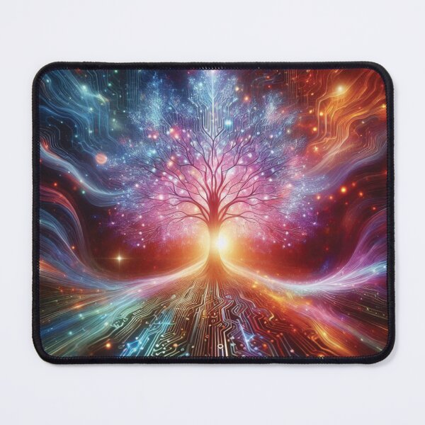 Item preview, Cosmic Symphony Nebula — Surreal Space Music Metaphysical Art Print designed and sold by Meta Mirage .
