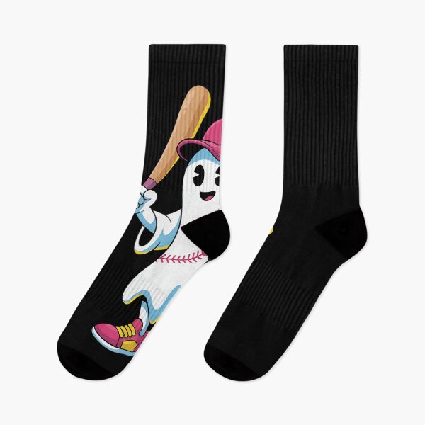 Artikelvorschau, Eiscreme-Tropfen-Geist-Baseball-Spots Baseball-Tropfen Halloween entworfen und verkauft von IhanVaanMaArt.