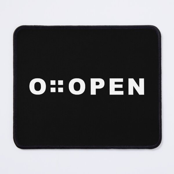 Item preview, O :: OPEN – Minimal Black & White Typography Design designed and sold by ColorNestStudio.