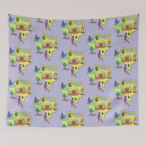 Item preview, Vintage Texas Pride, Cowboy, Bluebonnet, and The Alamo Retro Design designed and sold by mashmosh.