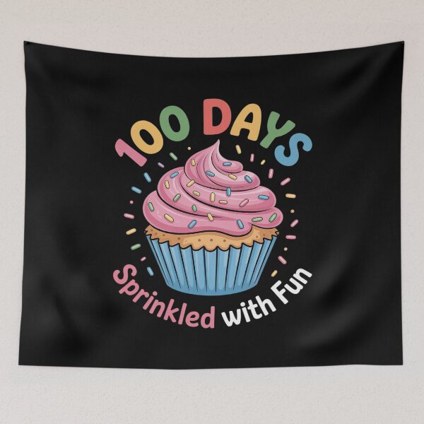 Item preview, 100 Days Sprinkled With Fun Cupcake 100th Day Of School  designed and sold by PowAcademy.