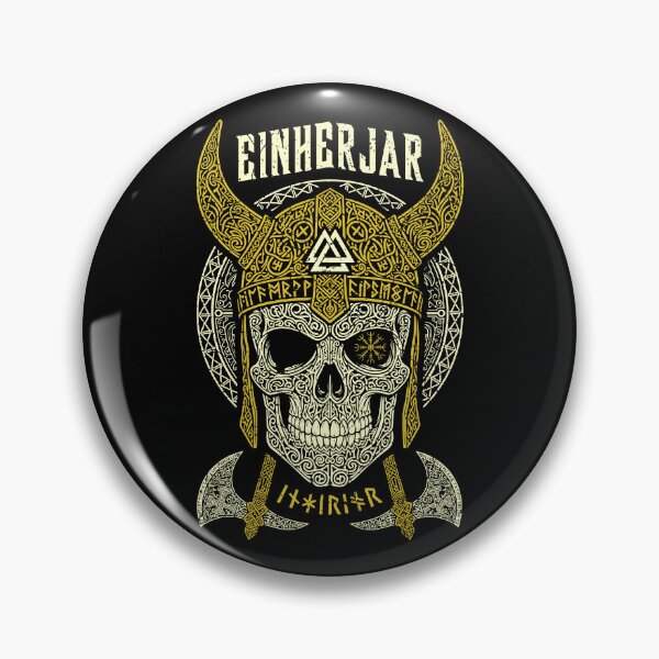 Item preview, Viking Einherjar Skull Chosen For Valhalla Warrior Norse designed and sold by GrandeDuc.