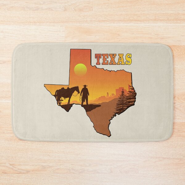 Item preview, Texas Cowboy Sunset Silhouette,The Lone Star Spirit designed and sold by mashmosh.