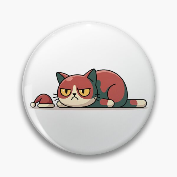 Item preview, Grumpy Christmas Cat designed and sold by FratddArtworks.