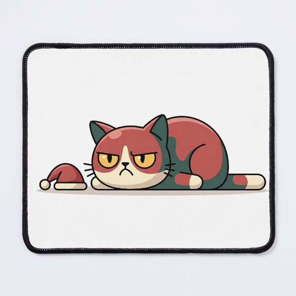 Item preview, Grumpy Christmas Cat designed and sold by FratddArtworks.