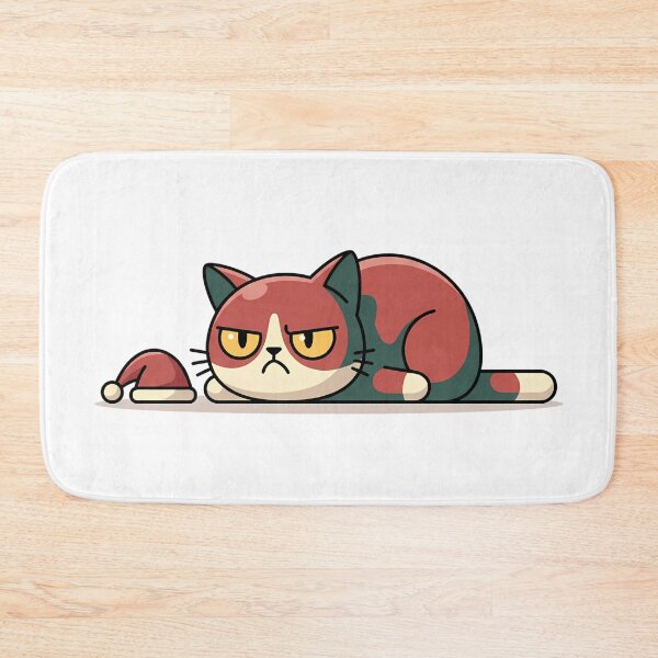 Item preview, Grumpy Christmas Cat designed and sold by FratddArtworks.