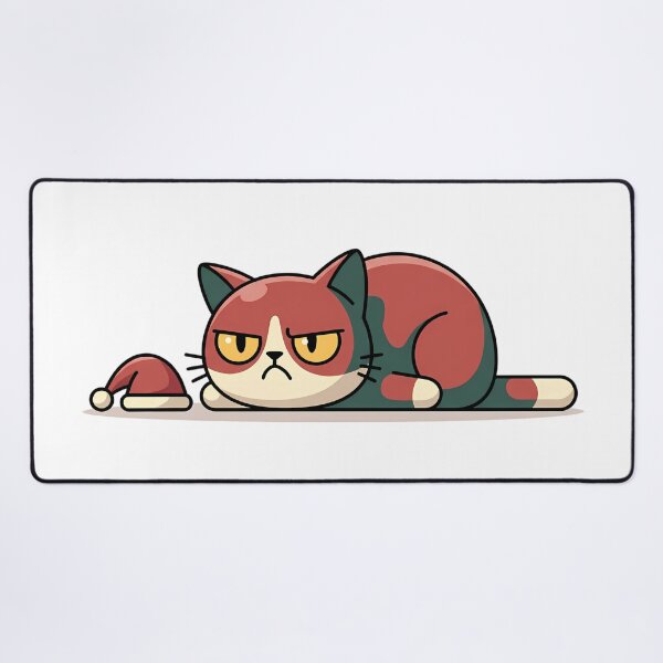 Item preview, Grumpy Christmas Cat designed and sold by FratddArtworks.