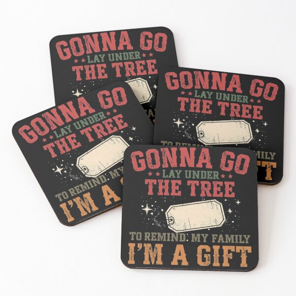 Item preview, Gonna Go Lay Under the Tree – Funny Masculine Western Christmas Gift Design designed and sold by SaritaVerseArt.