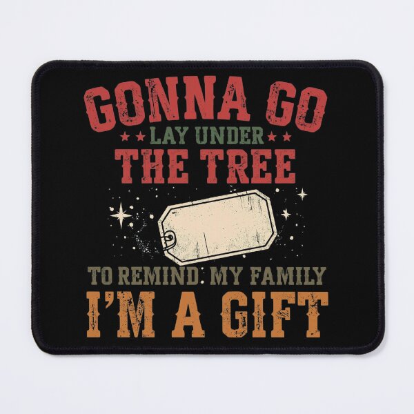 Item preview, Gonna Go Lay Under the Tree – Funny Masculine Western Christmas Gift Design designed and sold by SaritaVerseArt.
