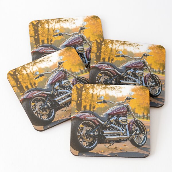 Item preview, American Motorcycle in Golden Autumn Park designed and sold by MINE Design-Works.