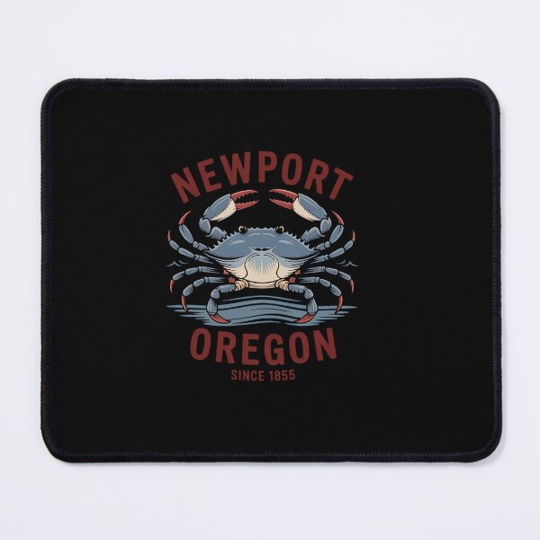 Item preview, Newport Oregon Dungeness Crab Since 1855 Arched Burgundy  designed and sold by ReadySide.