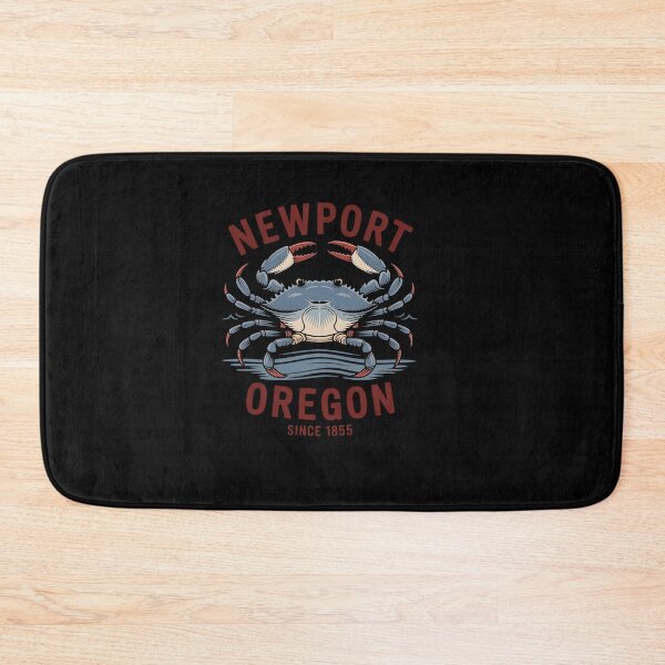 Item preview, Newport Oregon Dungeness Crab Since 1855 Arched Burgundy  designed and sold by ReadySide.