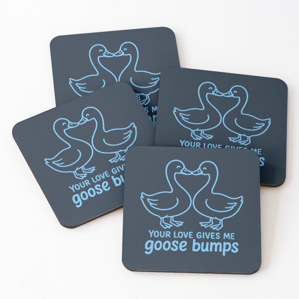 Item preview, Your Love Gives Me Goose Bumps – Minimal Line Art Geese designed and sold by shmupod.