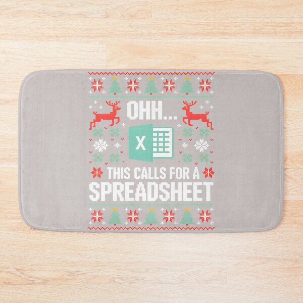Aperçu de l'œuvre Oh, il me faut un tableur pour créer un pull de Noël moche avec Excel ! créée et vendue par KristineLi.