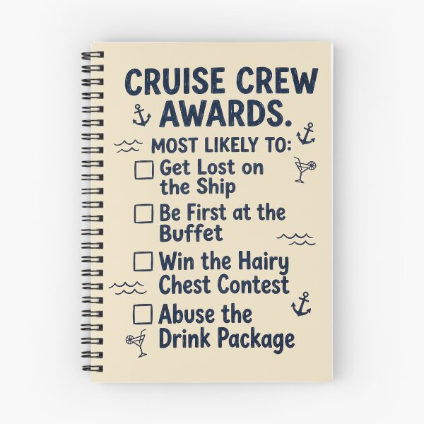 Item preview, High Seas Shenanigans: The Ultimate Cruise Checklist designed and sold by AwesomeBeyondLimits.