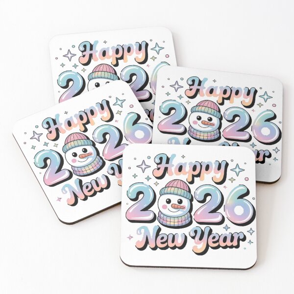 Item preview, Happy 2026 New Year Snowman | Cute Pastel Holiday Illustration designed and sold by mayarelshukairi.