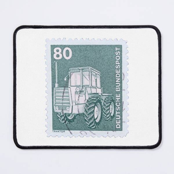 Item preview, Vintage East German Tractor Postage Stamp designed and sold by red-amber65.