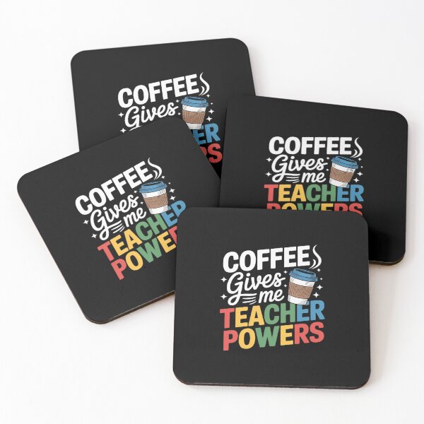 Item preview, Coffee Gives Me Teacher Powers 1  designed and sold by PowAcademy.