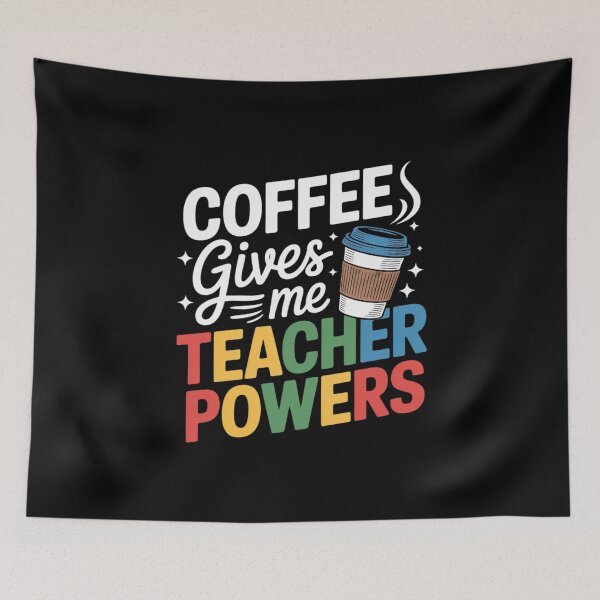 Item preview, Coffee Gives Me Teacher Powers 1  designed and sold by PowAcademy.